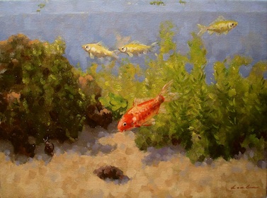 Schilderij: Aquarium